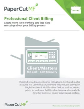 Papercut, Mf, Professional Client Billing, B&C Business Products
